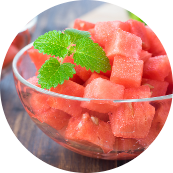 bowl of cubed watermelon bowl of cubed watermelon